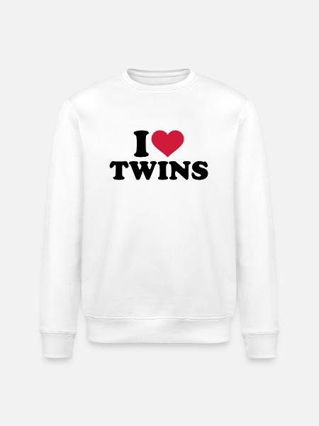 Zwillinge - Stanley/Stella Unisex Bio-Sweatshirt ROLLER - Weiß