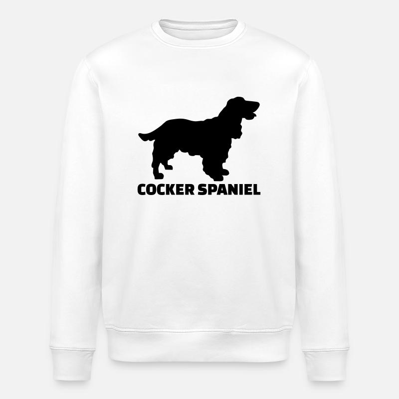 Cocker Spaniel - Sweat bio ROLLER Stanley/Stella Unisexe - blanc