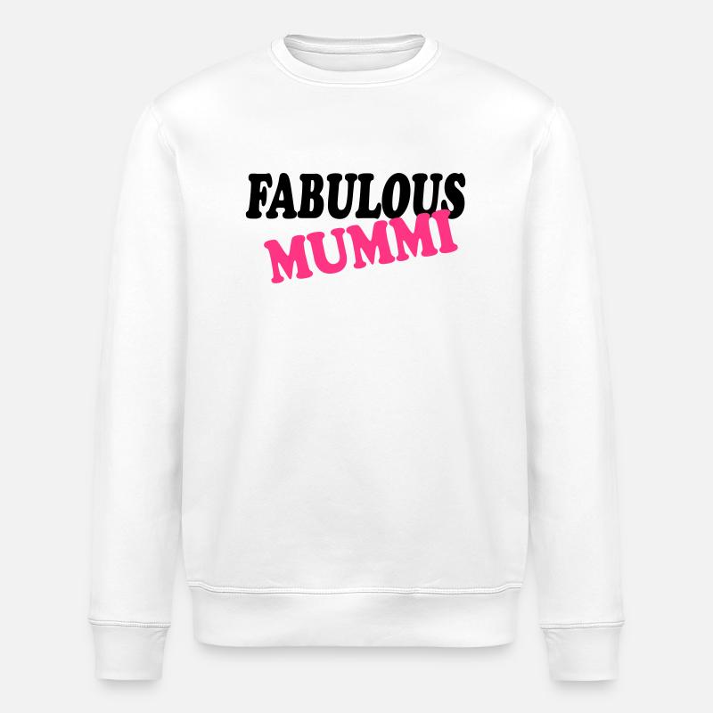 Fabulous mummi - Sweat bio ROLLER Stanley/Stella Unisexe - blanc