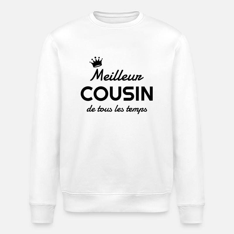 Cousin - Cousine - Famille - Bébé - Naissance - Sweat bio ROLLER Stanley/Stella Unisexe - blanc