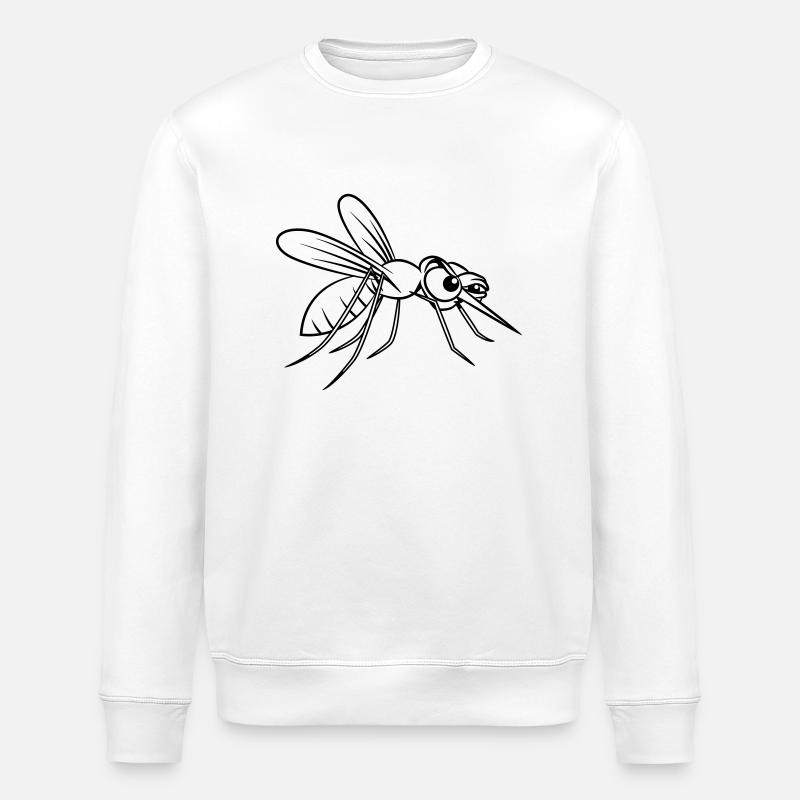 Mücke witty - Stanley/Stella ROLLER Unisex Organic Sweatshirt - white