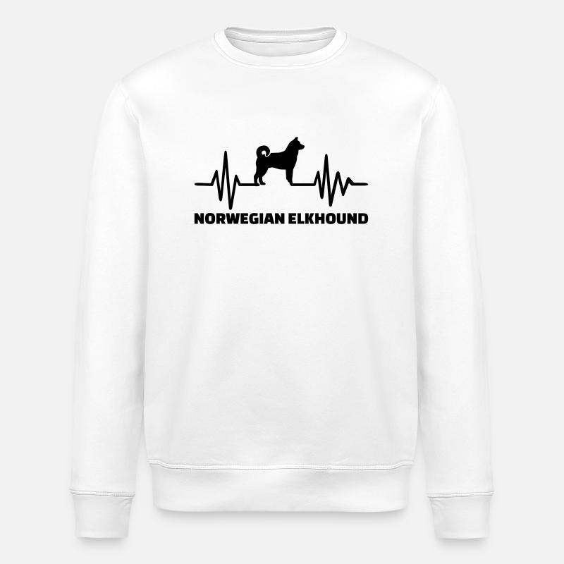 Norwegian Elkhound - Sweat bio ROLLER Stanley/Stella Unisexe - blanc
