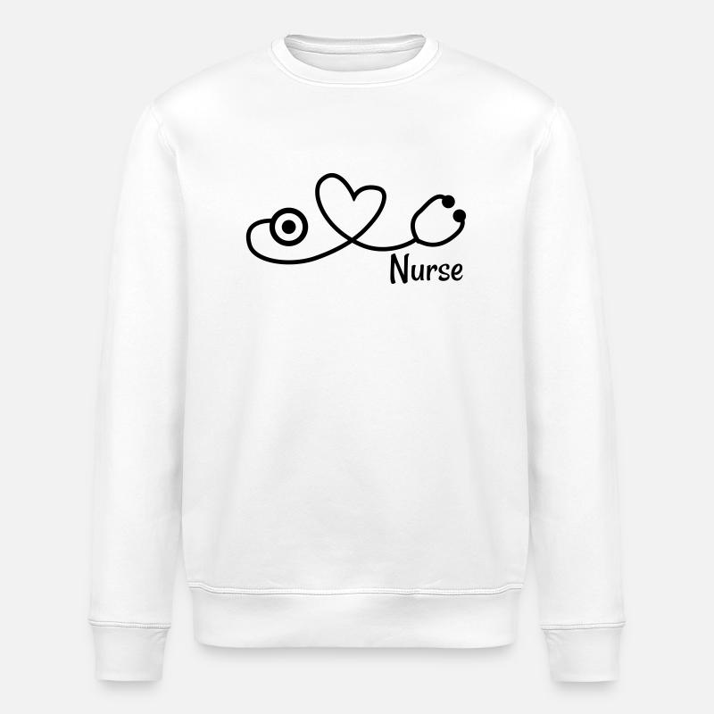 Infirmière en anglais - Sweat bio ROLLER Stanley/Stella Unisexe - blanc