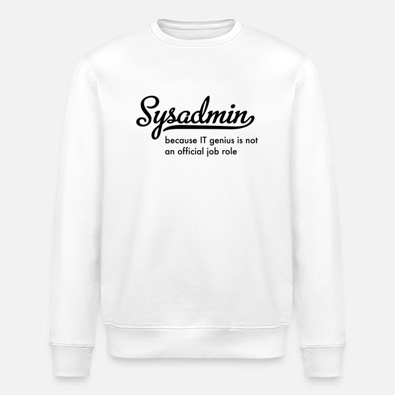 Sysadmin - Stanley/Stella Unisex Bio-Sweatshirt ROLLER - Weiß