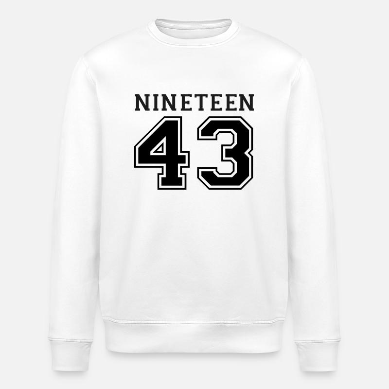 1943 - Stanley/Stella Unisex Bio-Sweatshirt ROLLER - Weiß