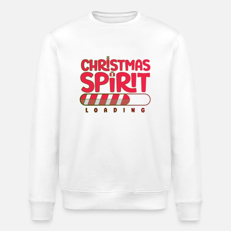 Christmas spirit loading - Stanley/Stella Unisex Bio-Sweatshirt ROLLER - Weiß