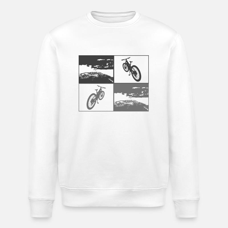 VTT Pop Art pas BG - Sweat bio ROLLER Stanley/Stella Unisexe - blanc