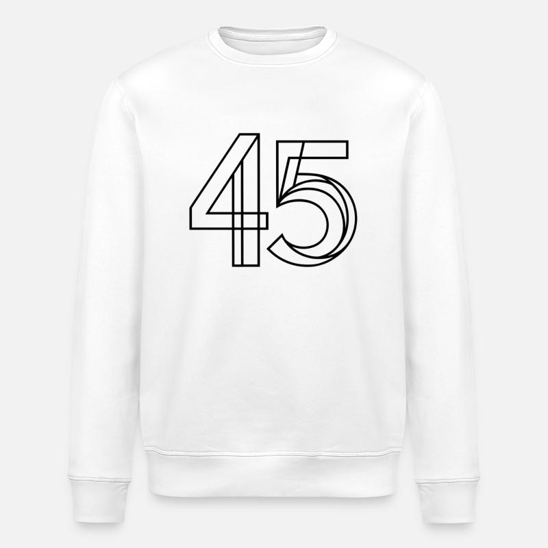 45 - Stanley/Stella Unisex Bio-Sweatshirt ROLLER - Weiß