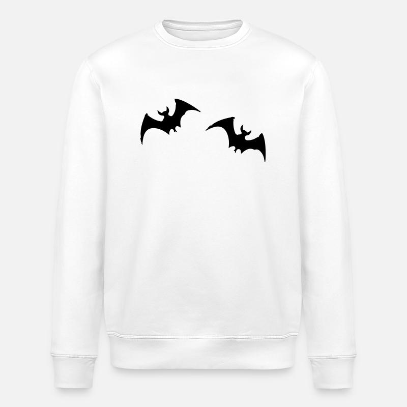 Bat 2 - Stanley/Stella ROLLER Unisex Organic Sweatshirt - white