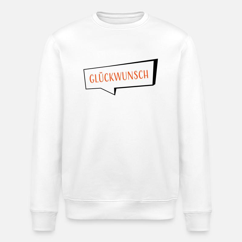 Congratulations two-tone - Stanley/Stella ROLLER Unisex Organic Sweatshirt - white