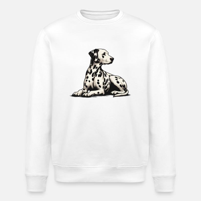 Dalmate - Sweat bio ROLLER Stanley/Stella Unisexe - blanc
