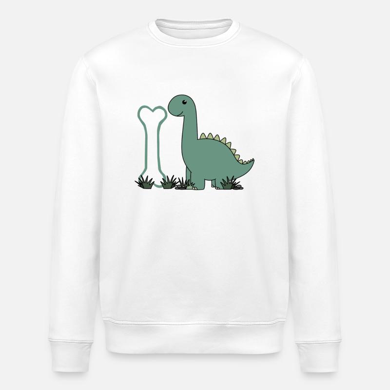 Lettre I - Sweat bio ROLLER Stanley/Stella Unisexe - blanc