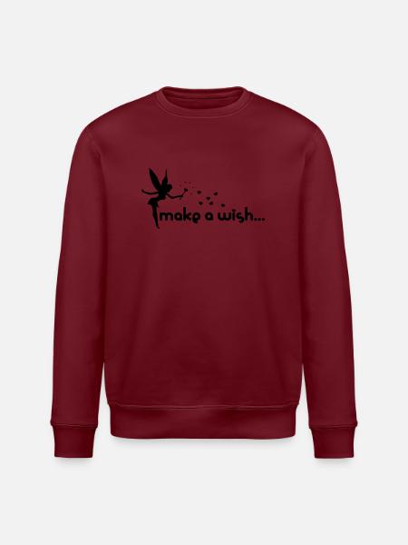 make a wish - Stanley/Stella Unisex Bio-Sweatshirt ROLLER - Weiß