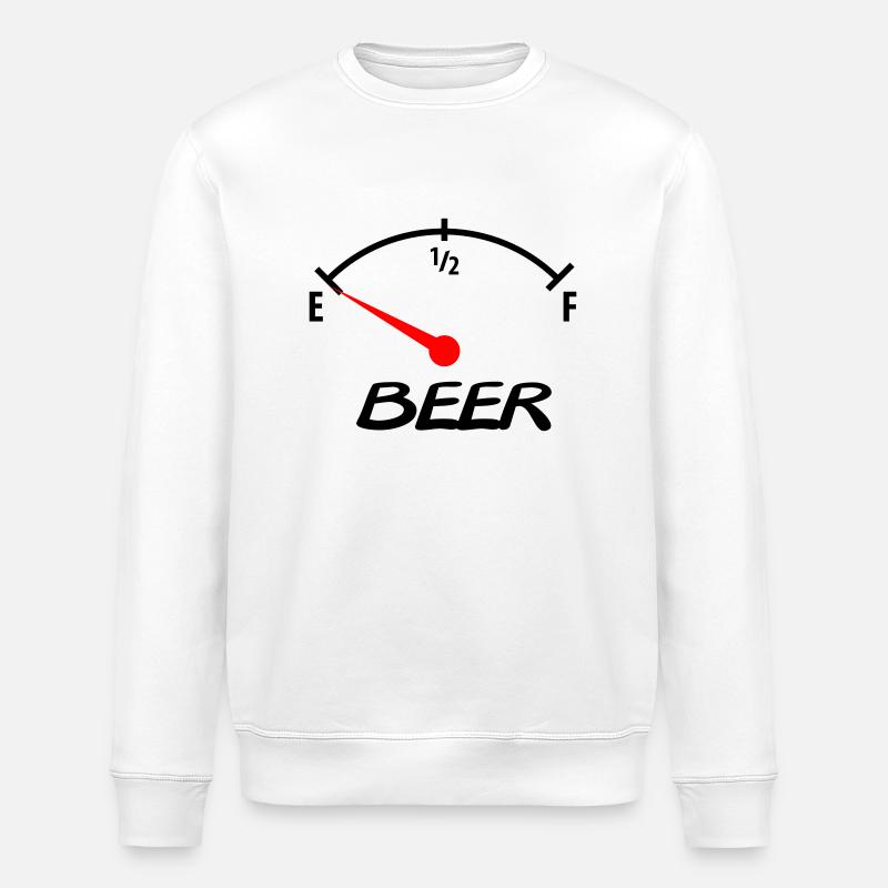 beer - Stanley/Stella ROLLER Unisex Organic Sweatshirt - white