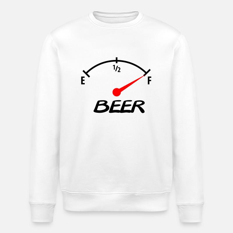 beer - Stanley/Stella ROLLER Unisex Organic Sweatshirt - white