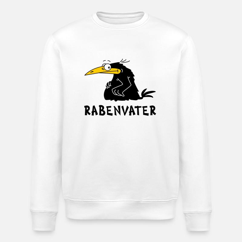 Rabenvater - Stanley/Stella Unisex Bio-Sweatshirt ROLLER - Weiß