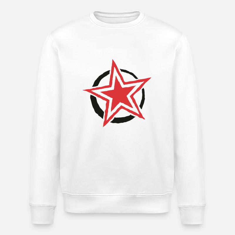 star & circle - Stanley/Stella Unisex Bio-Sweatshirt ROLLER - Weiß