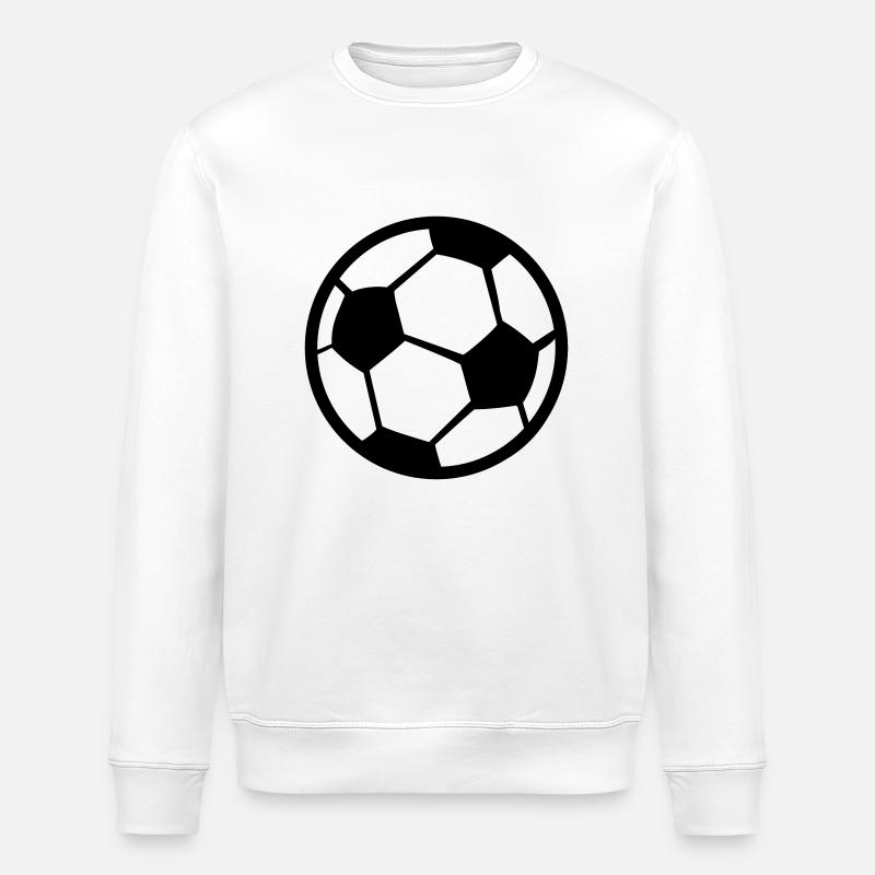 Fußball Ball Klassisch - Stanley/Stella Unisex Bio-Sweatshirt ROLLER - Weiß