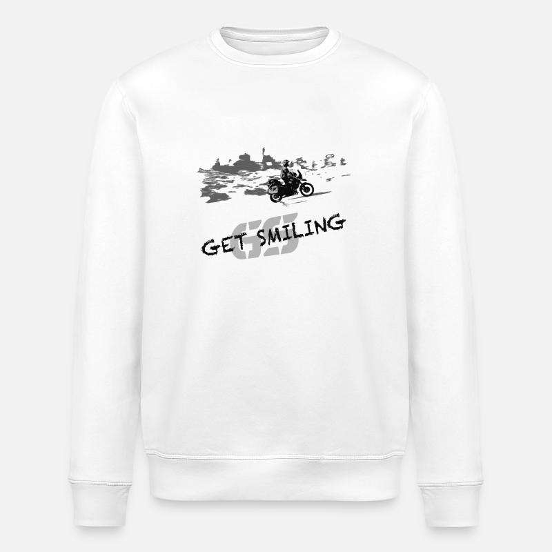 Get smiling - Stanley/Stella Unisex Bio-Sweatshirt ROLLER - Weiß