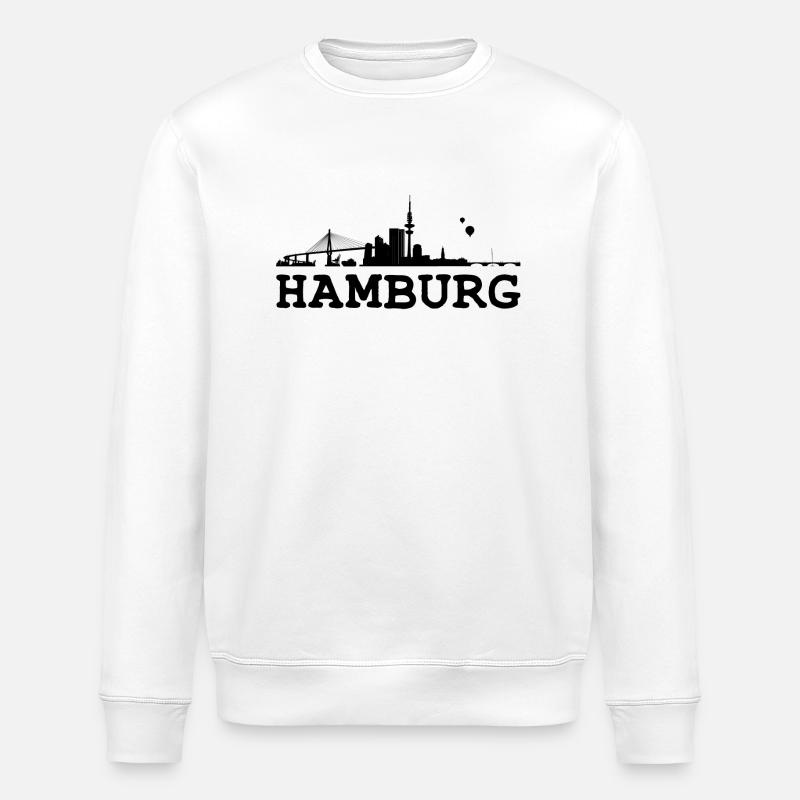 Hambourg - Sweat bio ROLLER Stanley/Stella Unisexe - blanc