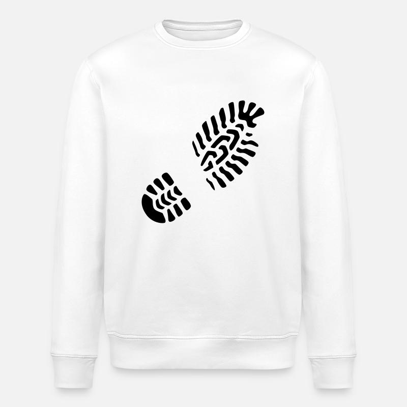 Empreinte gauche / droite Empreinte - Sweat bio ROLLER Stanley/Stella Unisexe - blanc