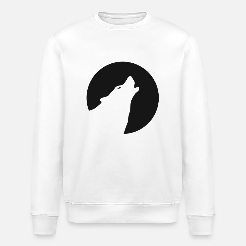 loup - Sweat bio ROLLER Stanley/Stella Unisexe - blanc