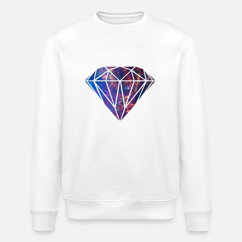 _Diamond Sky - Stanley/Stella Unisex Bio-Sweatshirt ROLLER - Weiß