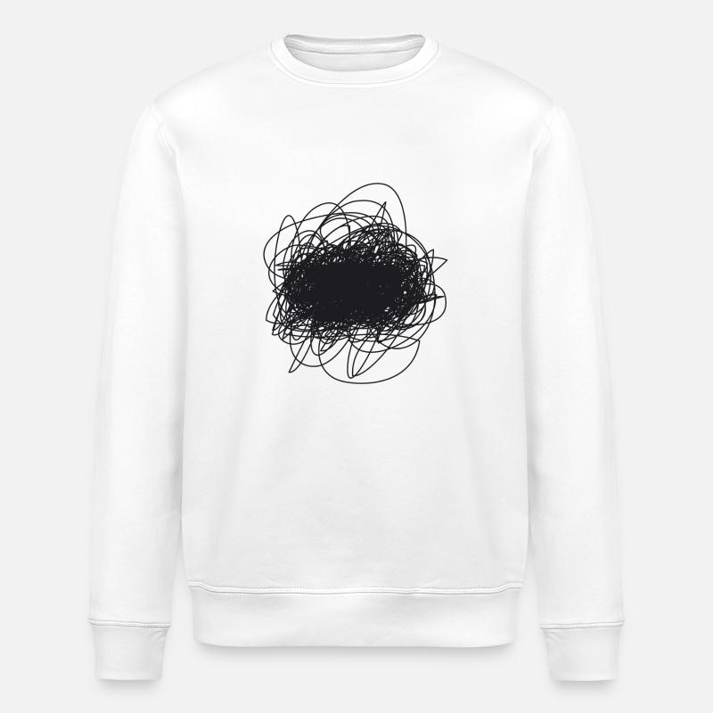 Scribble - Stanley/Stella ROLLER Unisex Organic Sweatshirt - white