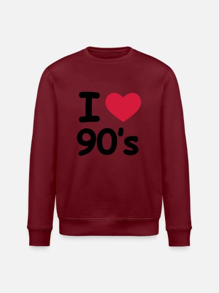 I Love 90's - Stanley/Stella økologisk unisex-sweatshirt ROLLER - hvid