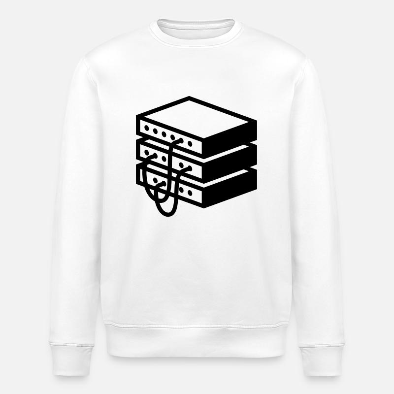 Altmodischer Server - Stanley/Stella Unisex Bio-Sweatshirt ROLLER - Weiß
