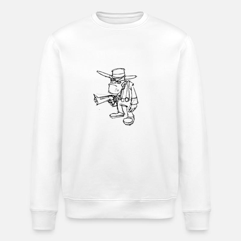 cowboy - Stanley/Stella Unisex Bio-Sweatshirt ROLLER - Weiß