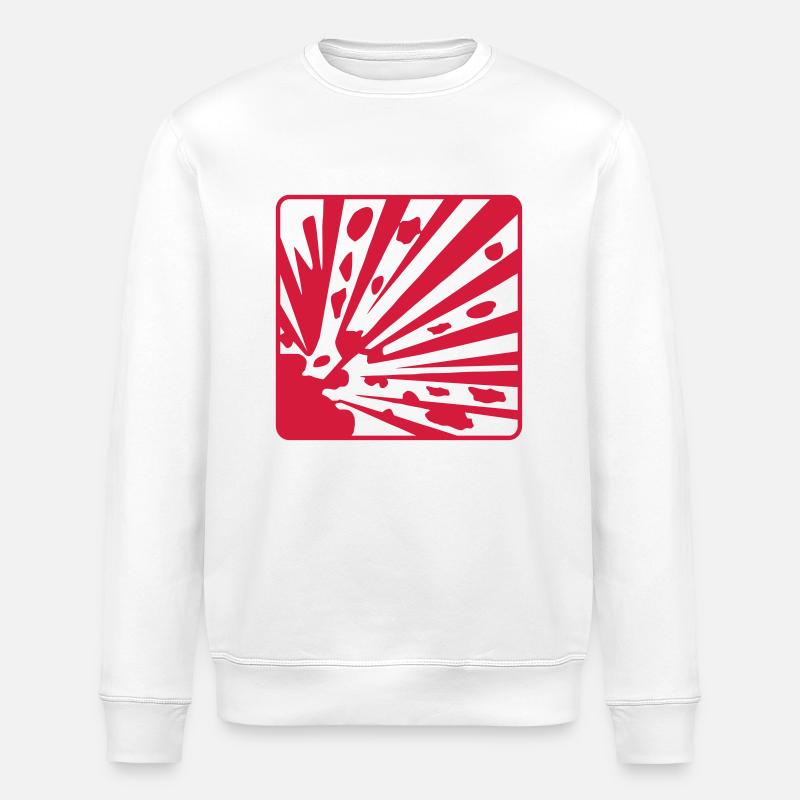 Explosion - Stanley/Stella Unisex Bio-Sweatshirt ROLLER - Weiß