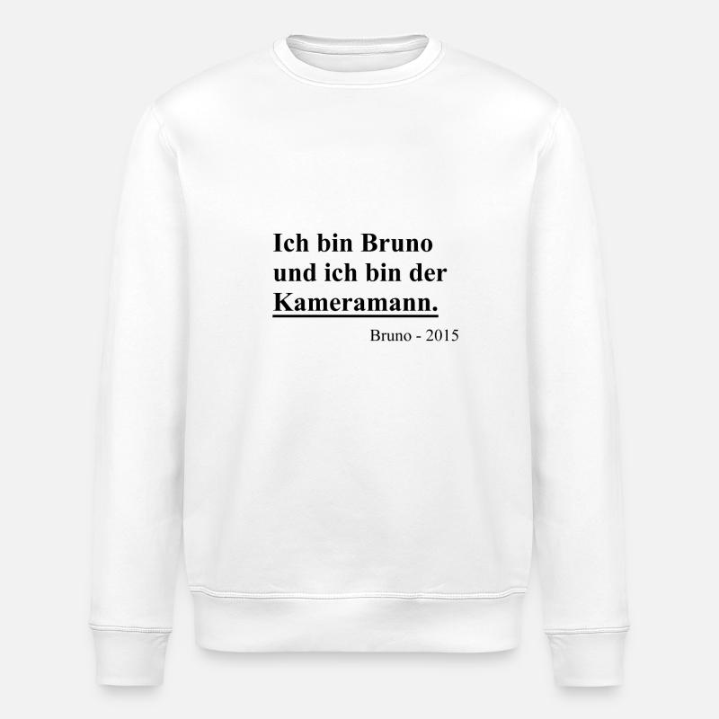 Bruno der Kameramann - Stanley/Stella Unisex Bio-Sweatshirt ROLLER - Weiß