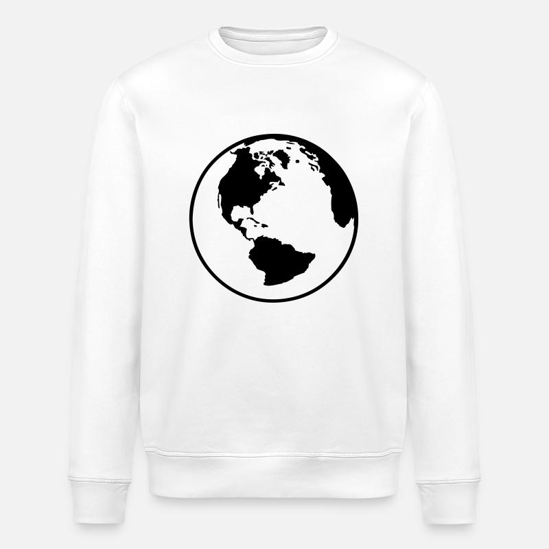 Globe - Stanley/Stella ROLLER Unisex Organic Sweatshirt - white