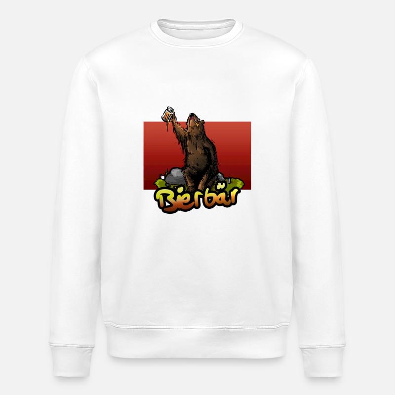 Bierbär - Stanley/Stella Unisex Bio-Sweatshirt ROLLER - Weiß
