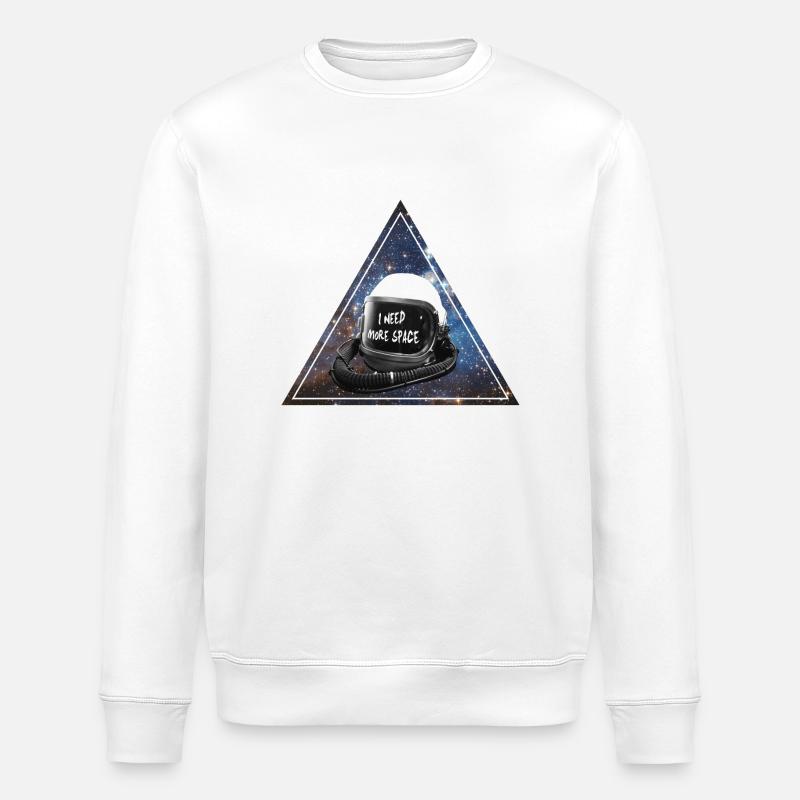 Need space - Stanley/Stella Unisex Bio-Sweatshirt ROLLER - Weiß