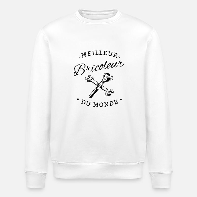 meilleur bricoleur - Sweat bio ROLLER Stanley/Stella Unisexe - blanc