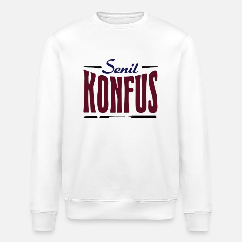 Senil Konfus - Stanley/Stella Unisex Bio-Sweatshirt ROLLER - Weiß