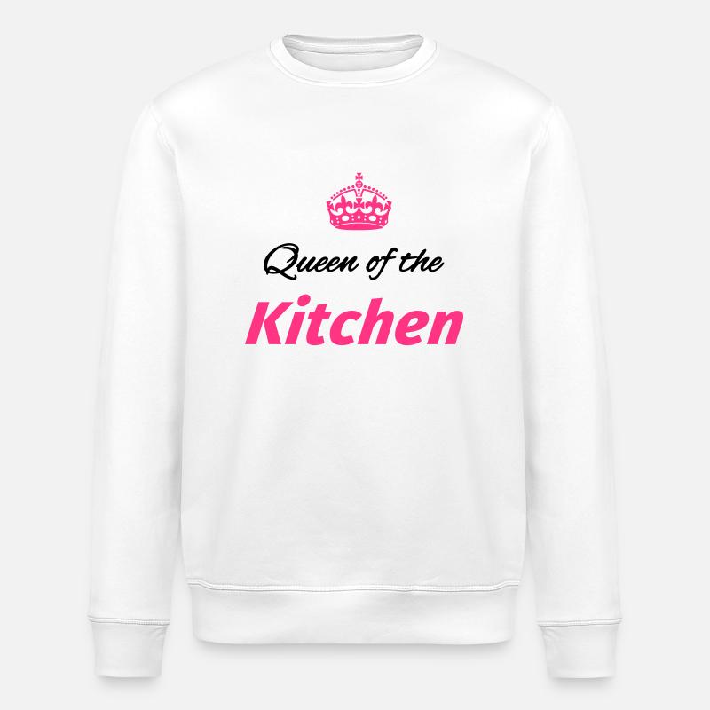 Queen of the Kitchen - Stanley/Stella Unisex Bio-Sweatshirt ROLLER - Weiß