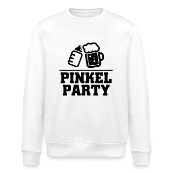 Pinkel Party - Stanley/Stella Unisex Bio-Sweatshirt ROLLER - Weiß - Vorne - Nik (191cm)