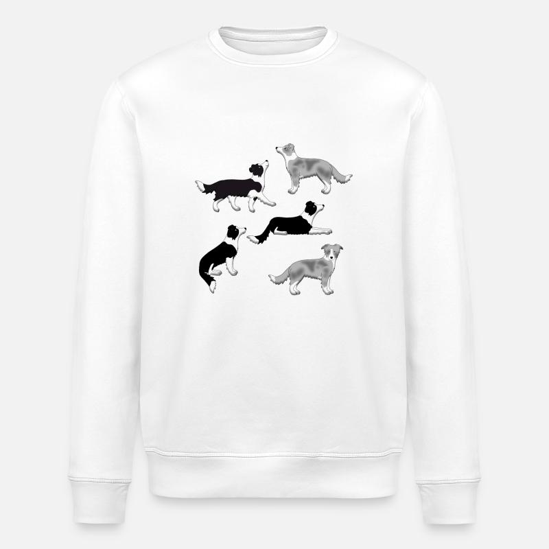 Sélection de Border Collie - Sweat bio ROLLER Stanley/Stella Unisexe - blanc