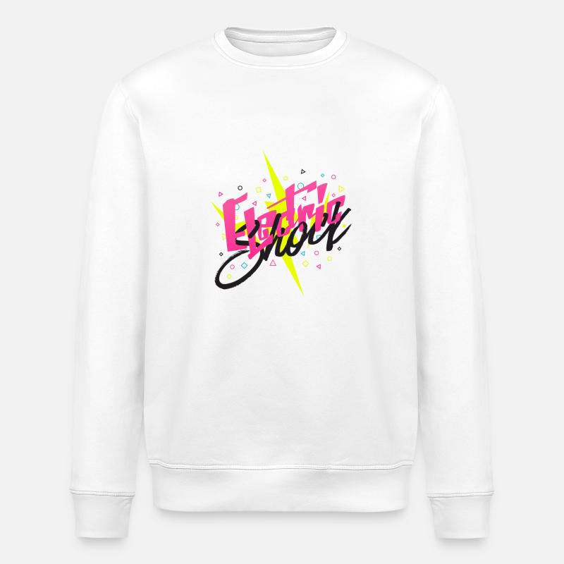 Electric Shock - Stanley/Stella Unisex Bio-Sweatshirt ROLLER - Weiß