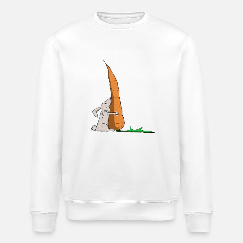 hase möhre - Stanley/Stella Unisex Bio-Sweatshirt ROLLER - Weiß