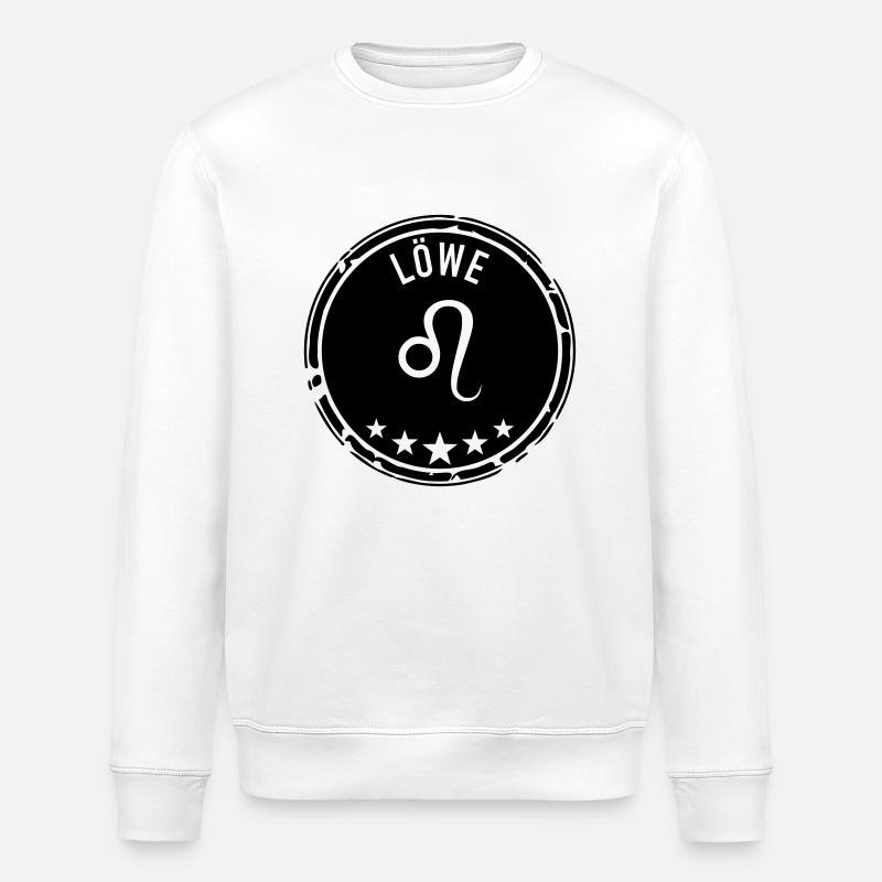 Sternzeichen Löwe - Stanley/Stella Unisex Bio-Sweatshirt ROLLER - Weiß