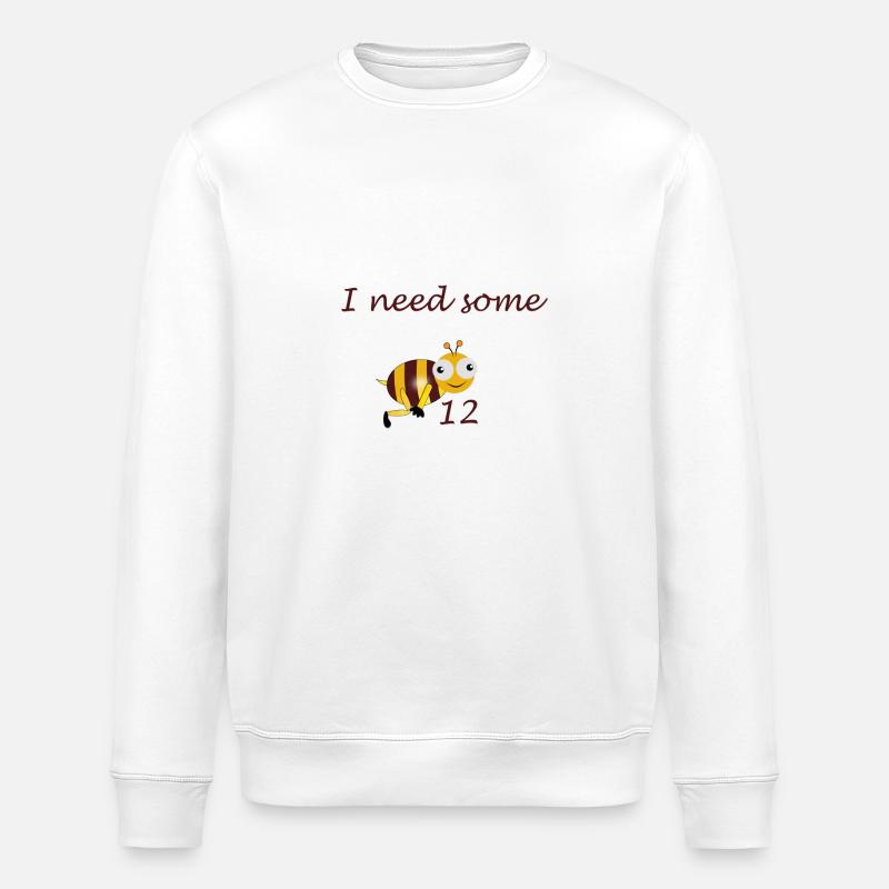 B12 deficiency - Stanley/Stella ROLLER Unisex Organic Sweatshirt - white