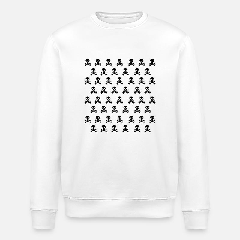 Emo Schädel - Stanley/Stella Unisex Bio-Sweatshirt ROLLER - Weiß