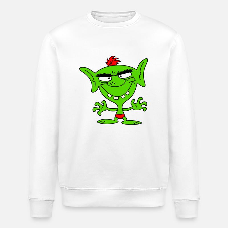 green goblin - Stanley/Stella Unisex Bio-Sweatshirt ROLLER - Weiß