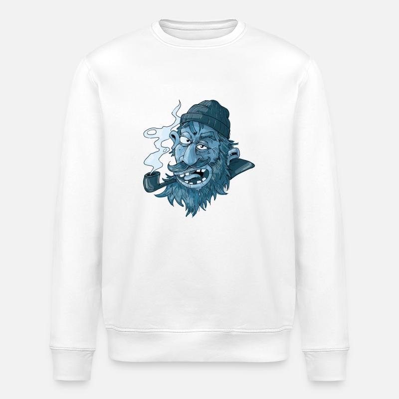 sailor - Stanley/Stella ROLLER Unisex Organic Sweatshirt - white