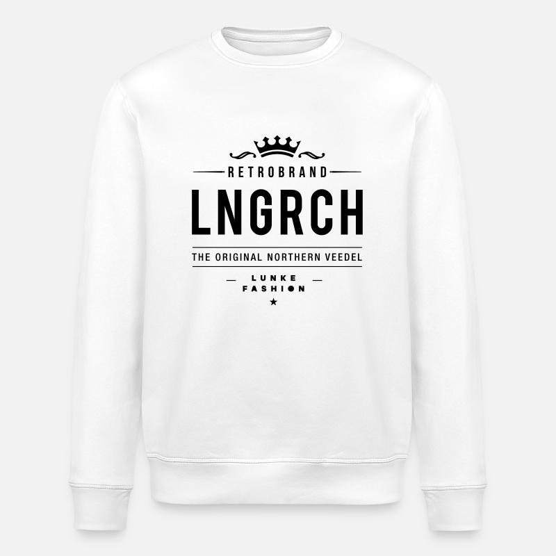 LONGERICH RETRO - Stanley/Stella Unisex Bio-Sweatshirt ROLLER - Weiß