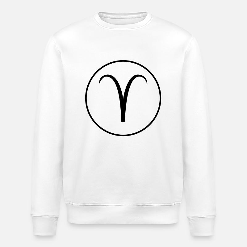 Widder sternzeichen! - Stanley/Stella Unisex Bio-Sweatshirt ROLLER - Weiß